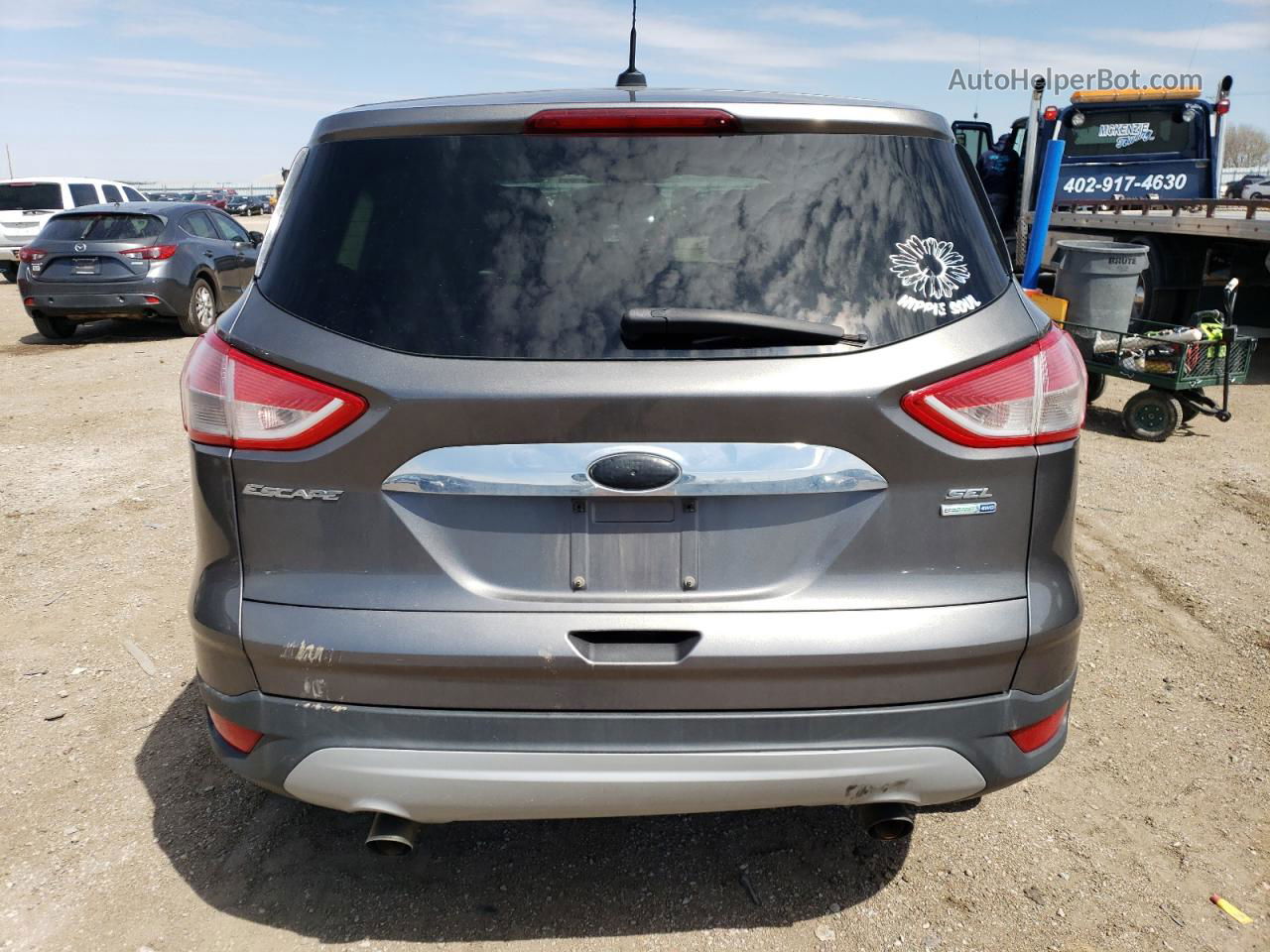 2013 Ford Escape Sel Gray vin: 1FMCU9HX9DUD54147