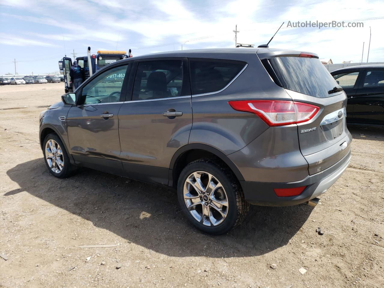 2013 Ford Escape Sel Gray vin: 1FMCU9HX9DUD54147