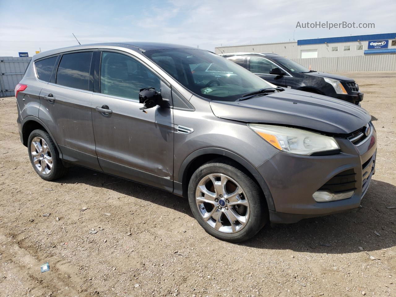 2013 Ford Escape Sel Gray vin: 1FMCU9HX9DUD54147