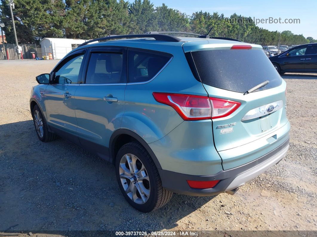 2013 Ford Escape Sel Green vin: 1FMCU9HX9DUD62278