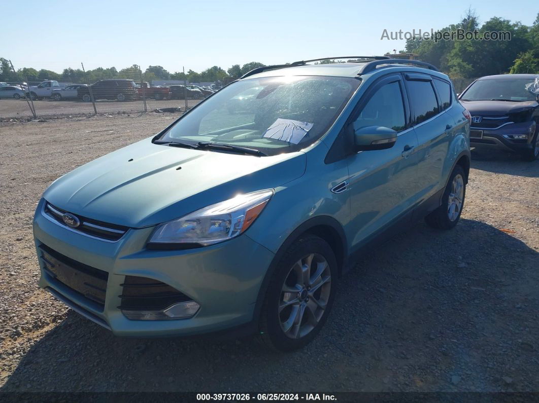 2013 Ford Escape Sel Green vin: 1FMCU9HX9DUD62278