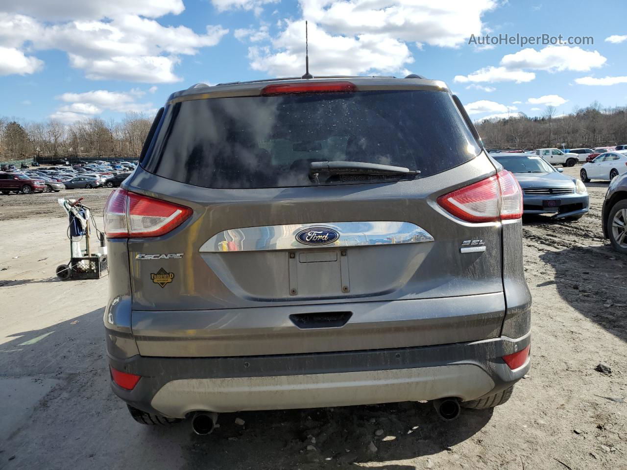 2013 Ford Escape Sel Gray vin: 1FMCU9HXXDUC30226