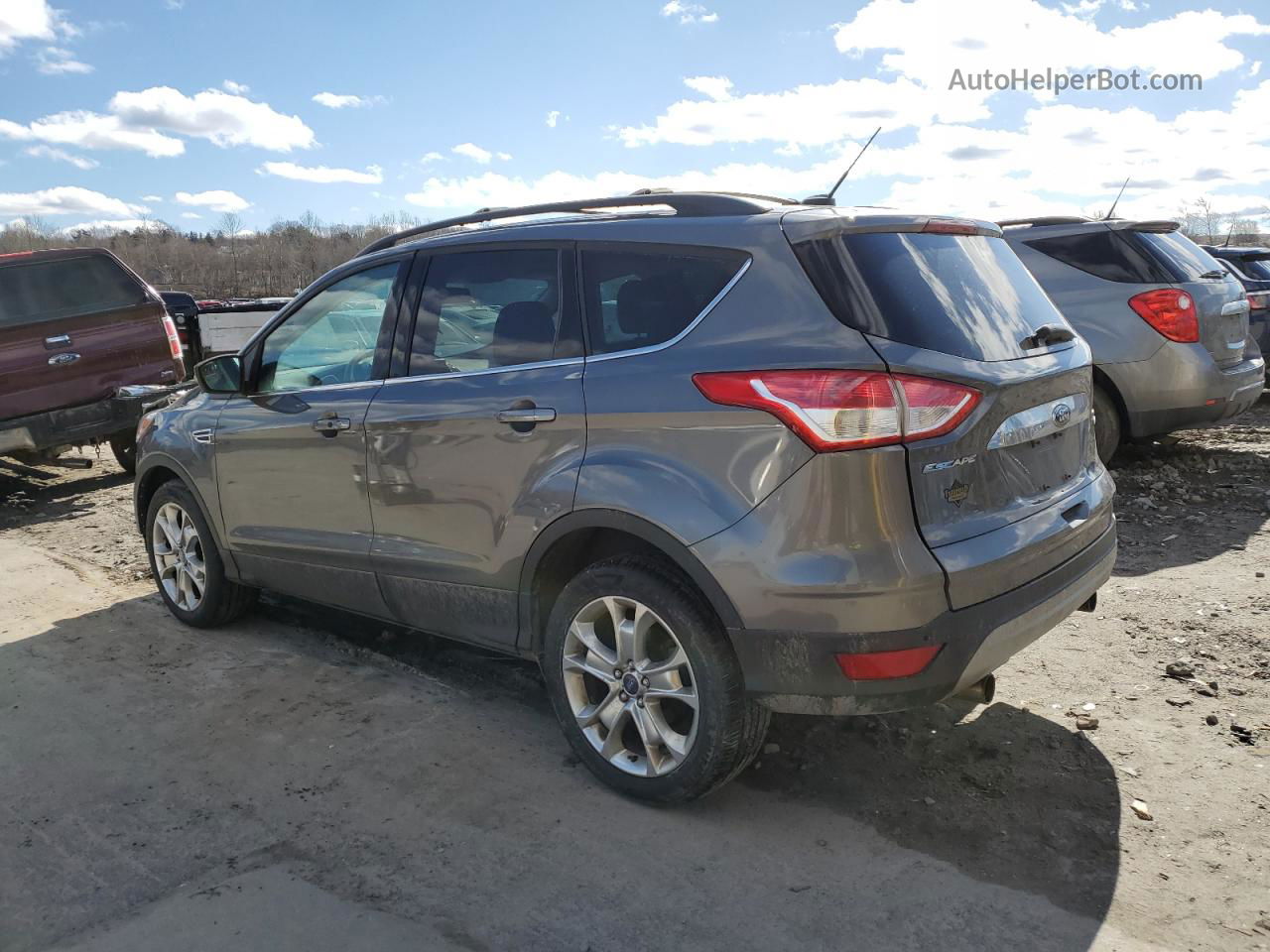 2013 Ford Escape Sel Gray vin: 1FMCU9HXXDUC30226