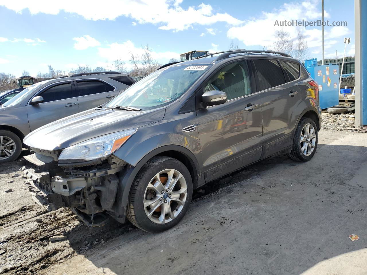 2013 Ford Escape Sel Gray vin: 1FMCU9HXXDUC30226