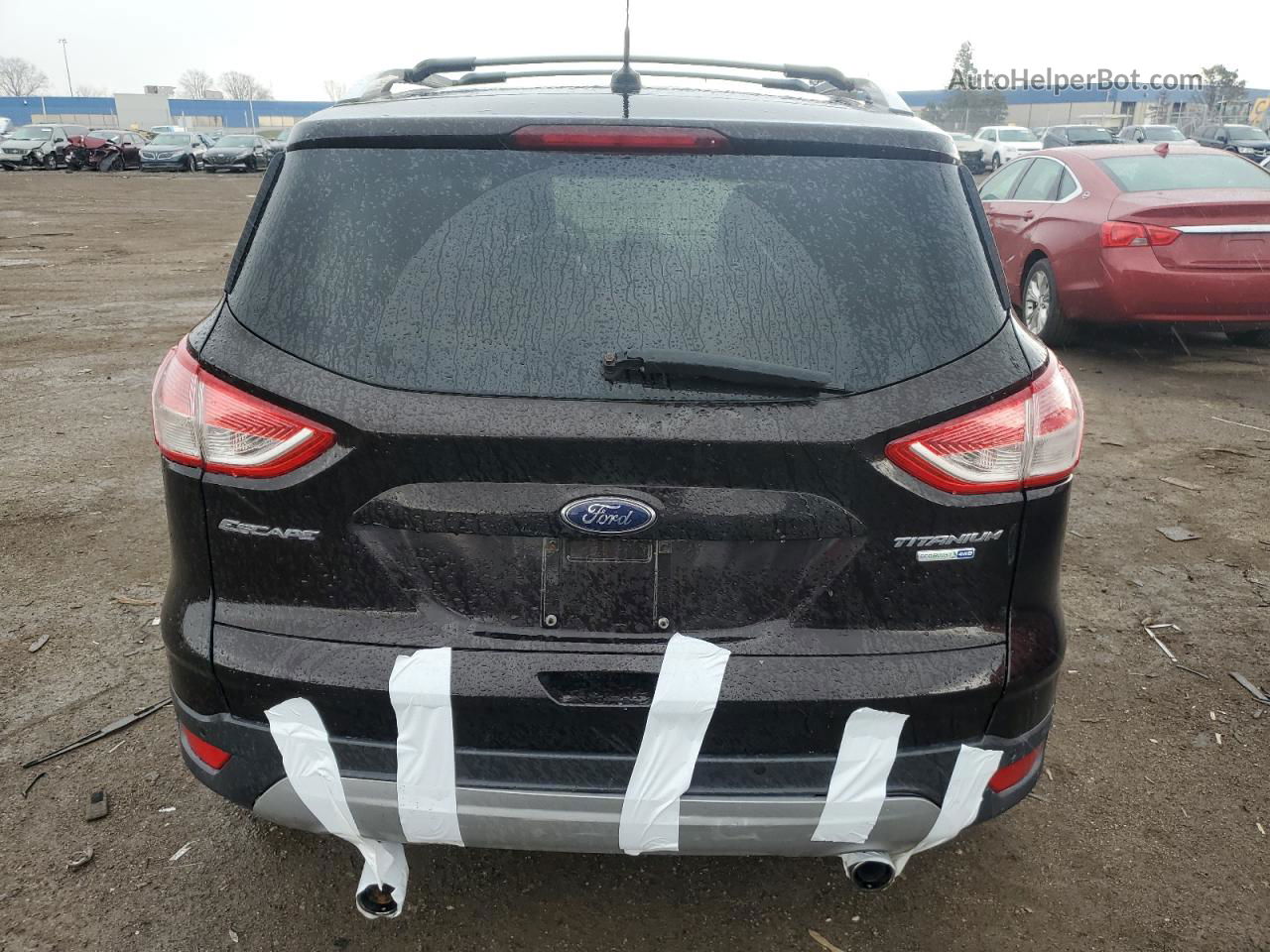 2013 Ford Escape Titanium Черный vin: 1FMCU9J90DUA08094