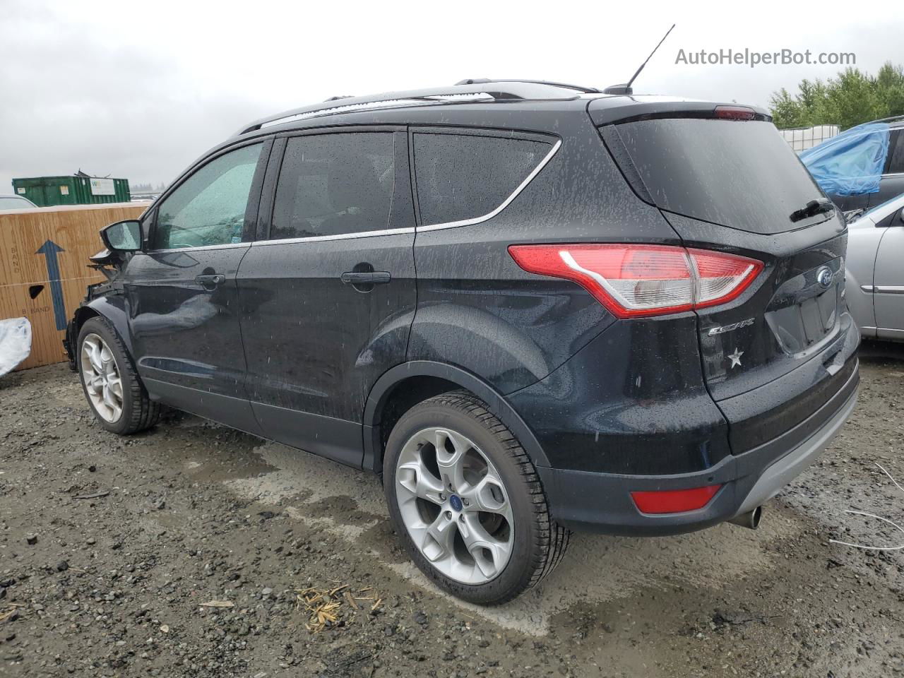 2013 Ford Escape Titanium Черный vin: 1FMCU9J90DUB24007