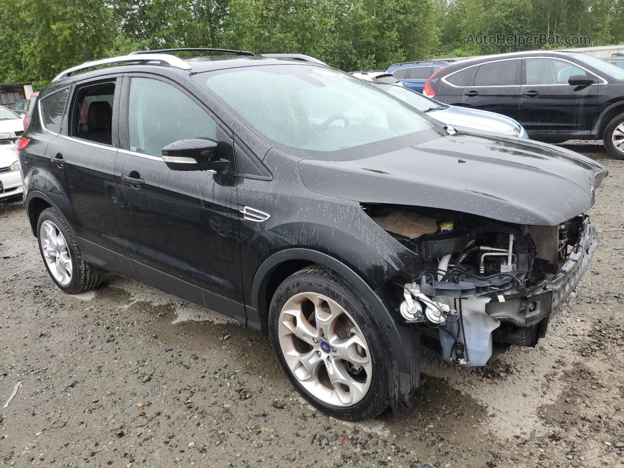 2013 Ford Escape Titanium Black vin: 1FMCU9J90DUB24007