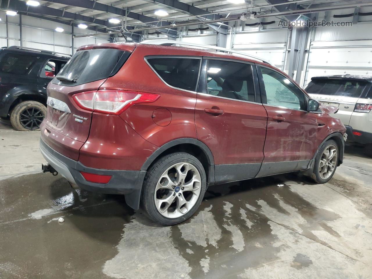 2014 Ford Escape Titanium Бордовый vin: 1FMCU9J90EUA38665