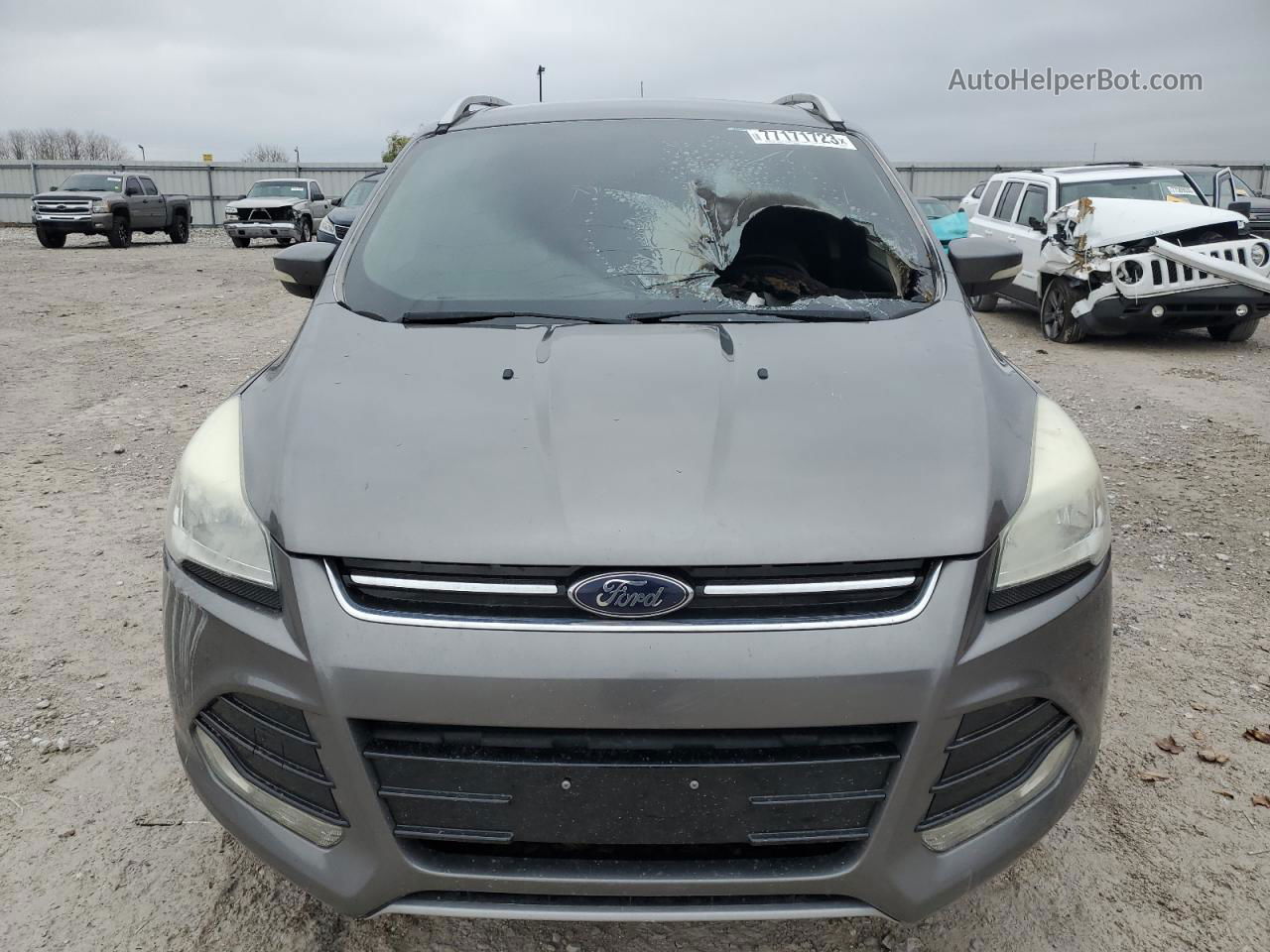 2014 Ford Escape Titanium Charcoal vin: 1FMCU9J90EUD26525