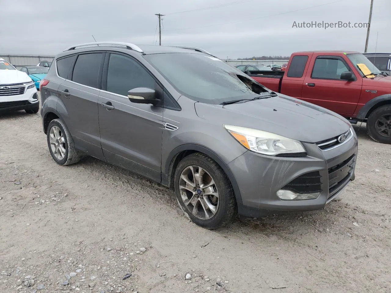 2014 Ford Escape Titanium Charcoal vin: 1FMCU9J90EUD26525