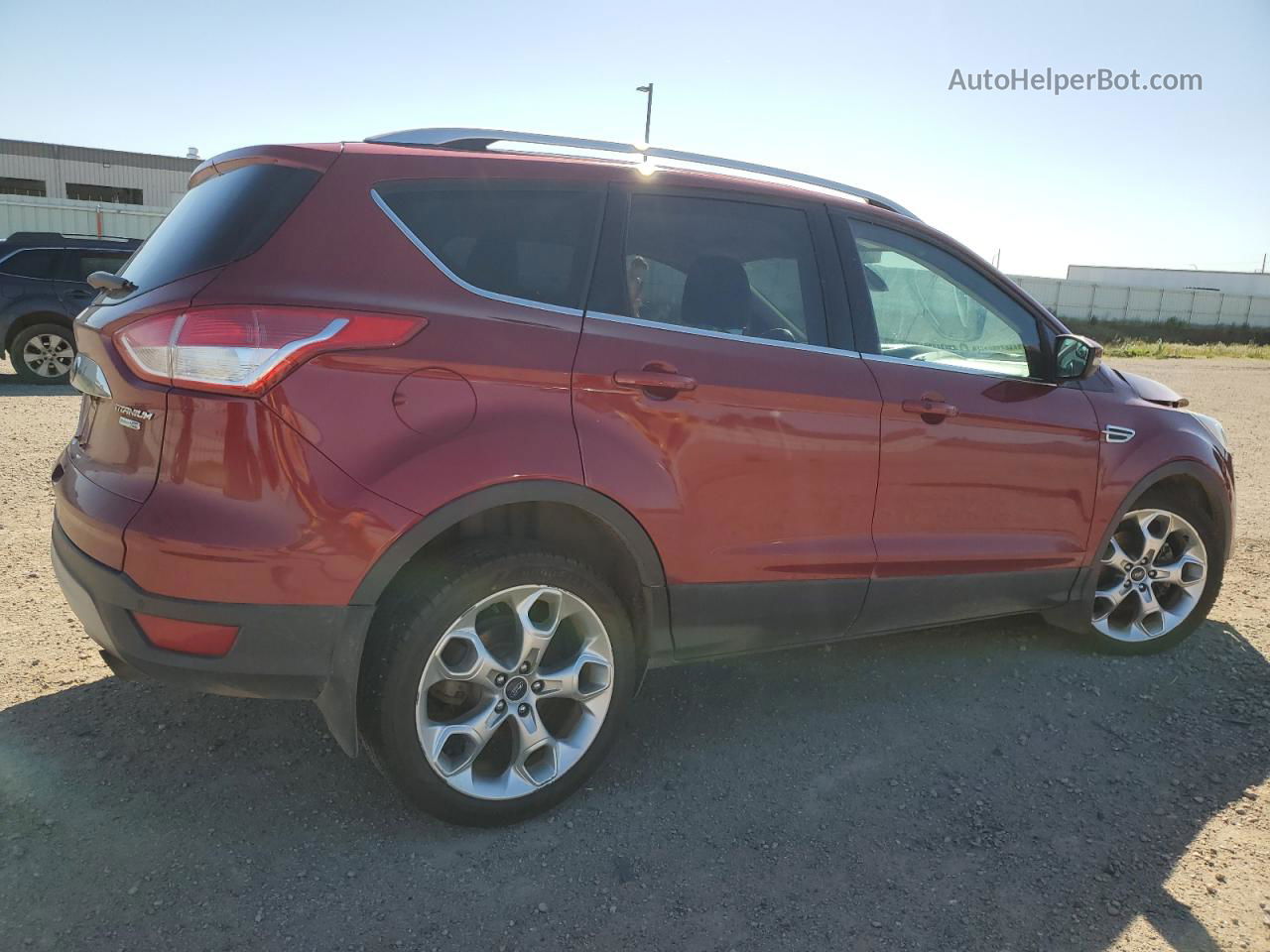 2015 Ford Escape Titanium Red vin: 1FMCU9J90FUB62615