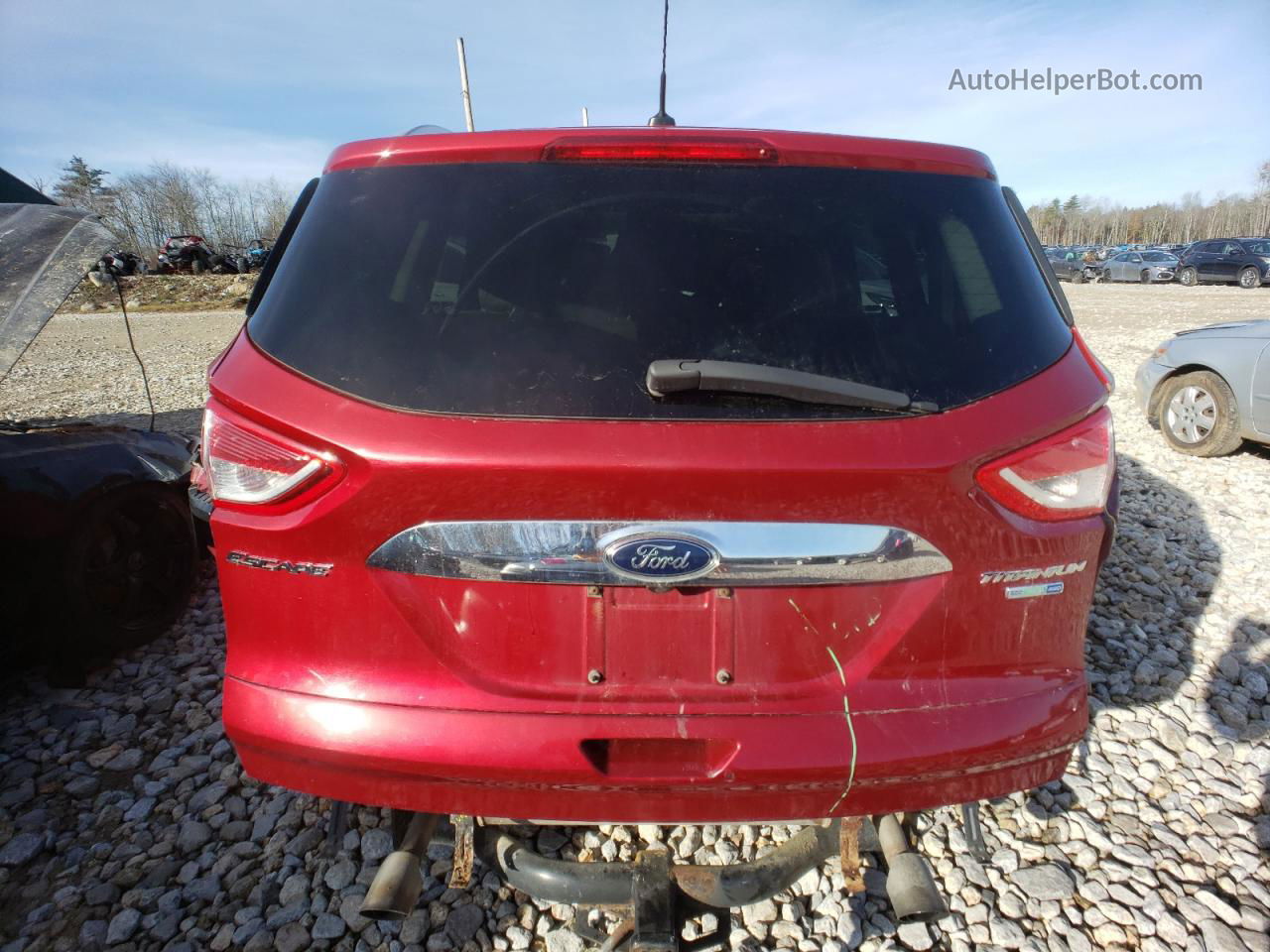 2016 Ford Escape Titanium Red vin: 1FMCU9J90GUA14448