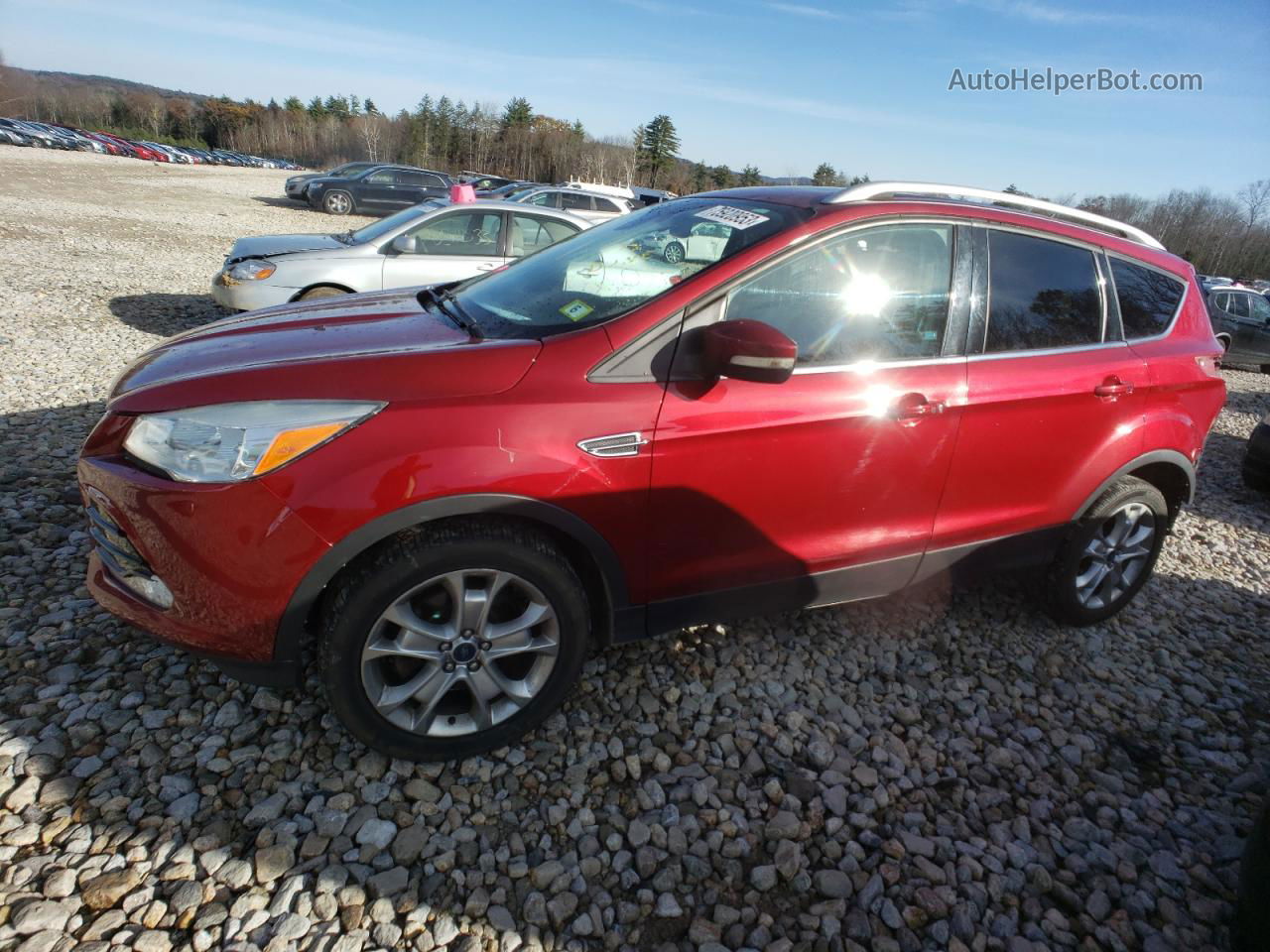 2016 Ford Escape Titanium Red vin: 1FMCU9J90GUA14448