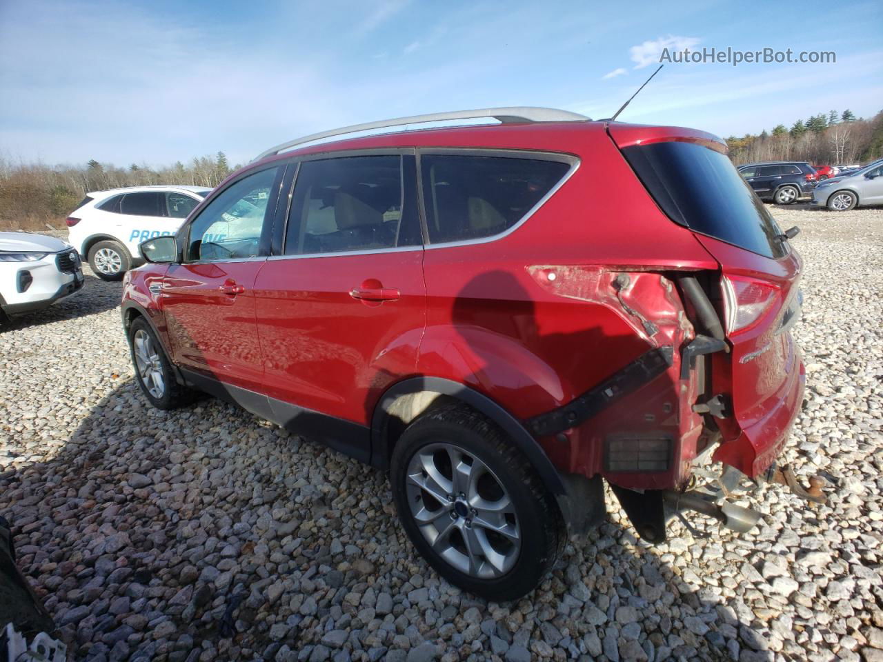 2016 Ford Escape Titanium Red vin: 1FMCU9J90GUA14448