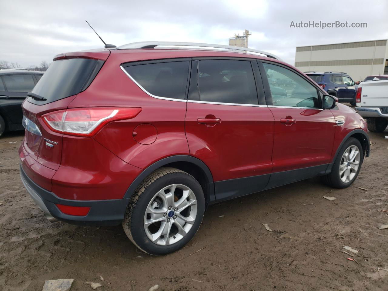 2016 Ford Escape Titanium Maroon vin: 1FMCU9J90GUA38913