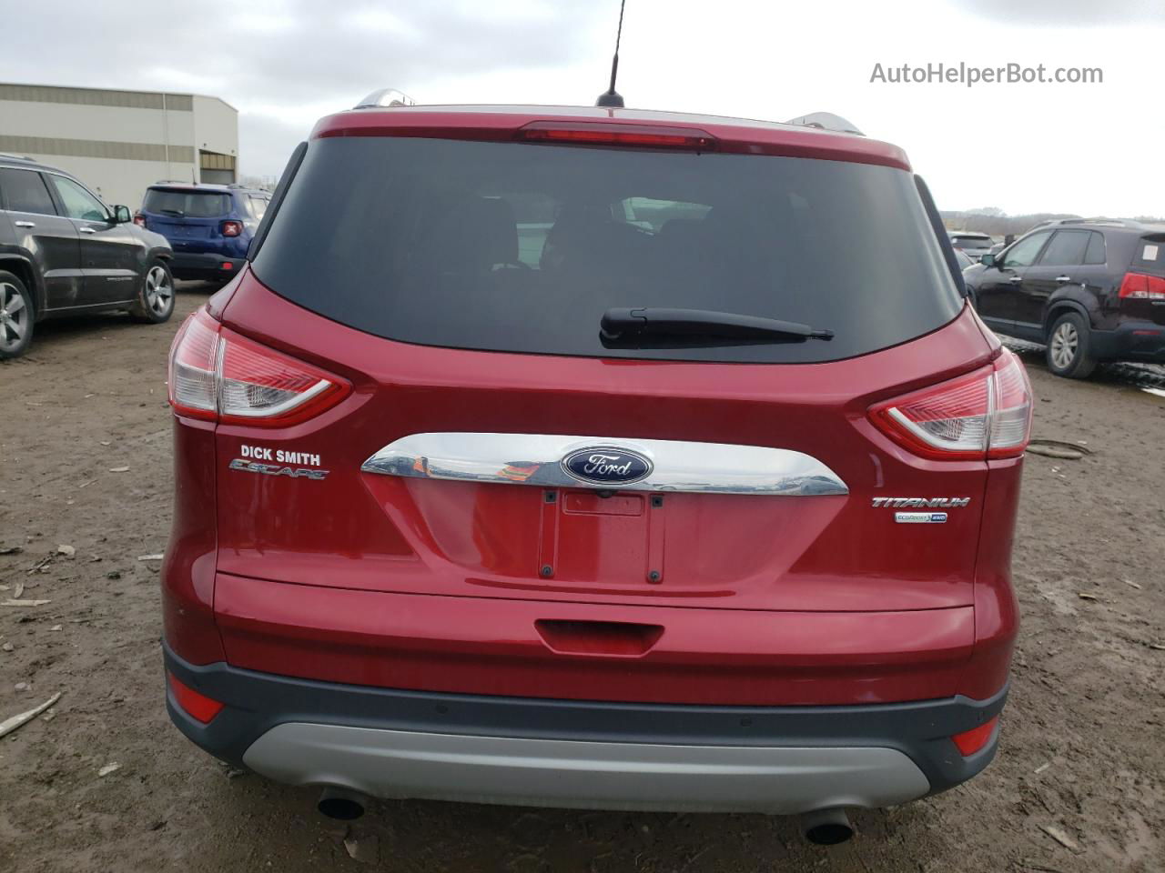 2016 Ford Escape Titanium Maroon vin: 1FMCU9J90GUA38913