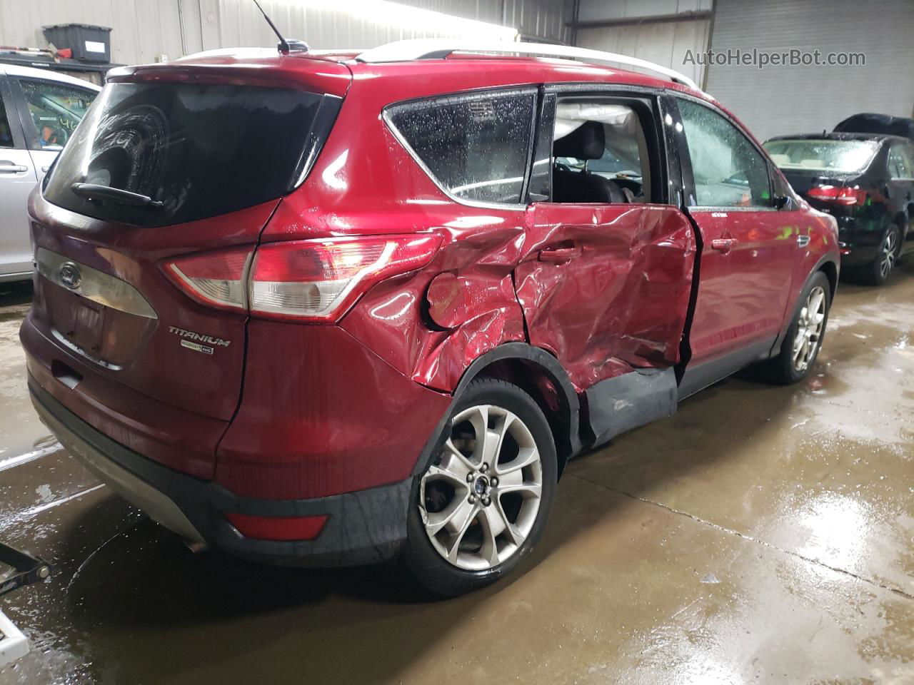 2016 Ford Escape Titanium Red vin: 1FMCU9J90GUB42639