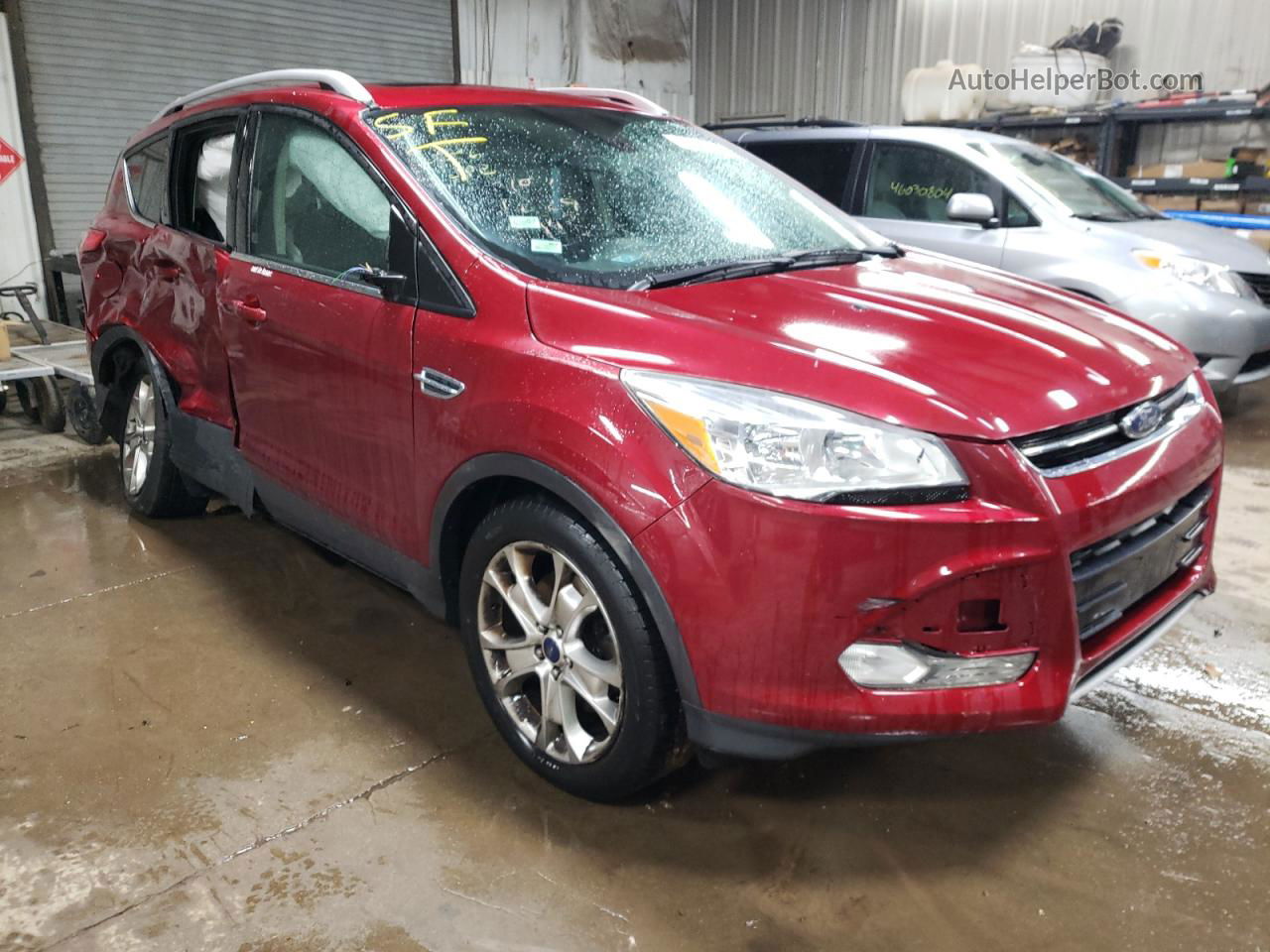 2016 Ford Escape Titanium Red vin: 1FMCU9J90GUB42639