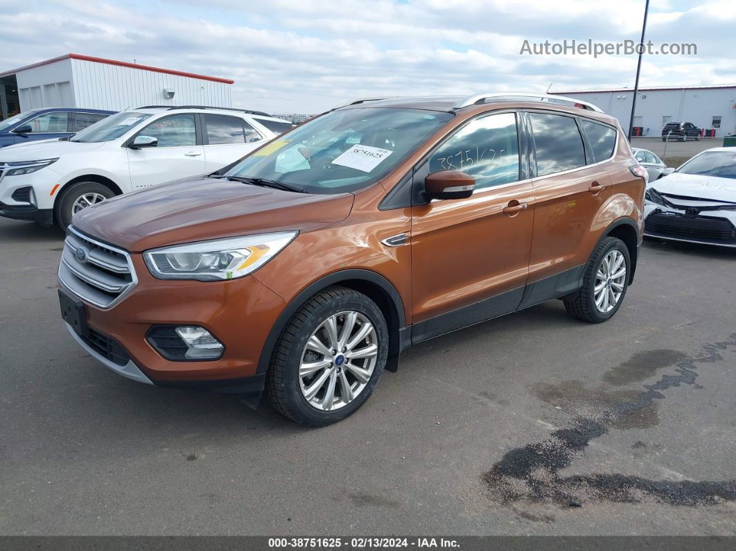 2017 Ford Escape Titanium Orange vin: 1FMCU9J90HUA64378