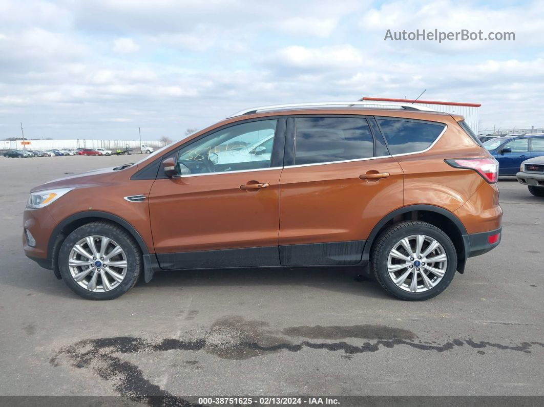 2017 Ford Escape Titanium Orange vin: 1FMCU9J90HUA64378