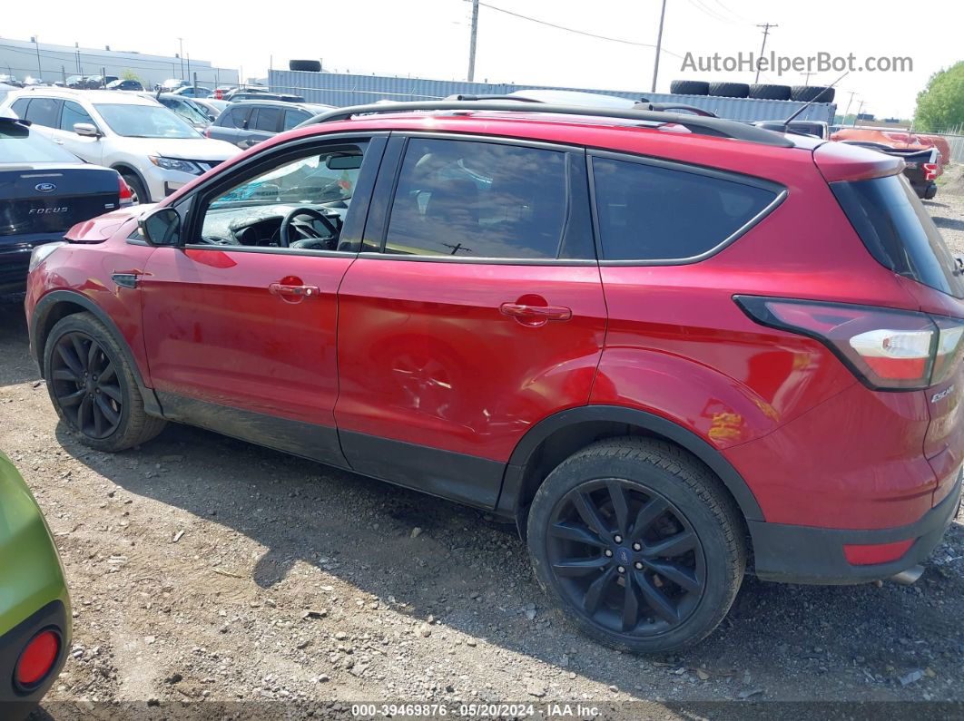 2017 Ford Escape Titanium Red vin: 1FMCU9J90HUD03086