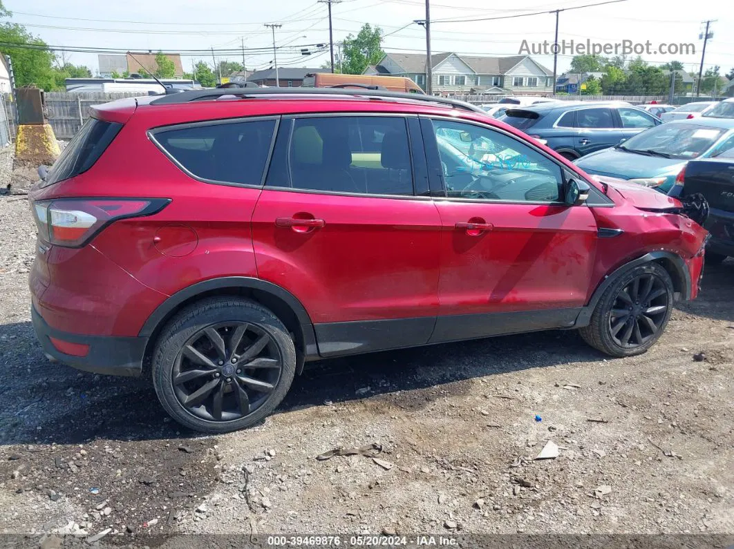 2017 Ford Escape Titanium Red vin: 1FMCU9J90HUD03086