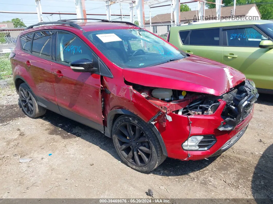 2017 Ford Escape Titanium Red vin: 1FMCU9J90HUD03086