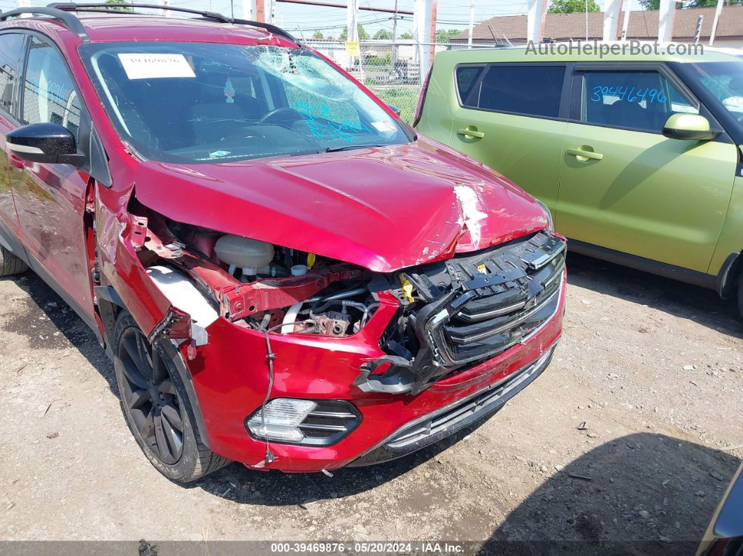 2017 Ford Escape Titanium Red vin: 1FMCU9J90HUD03086