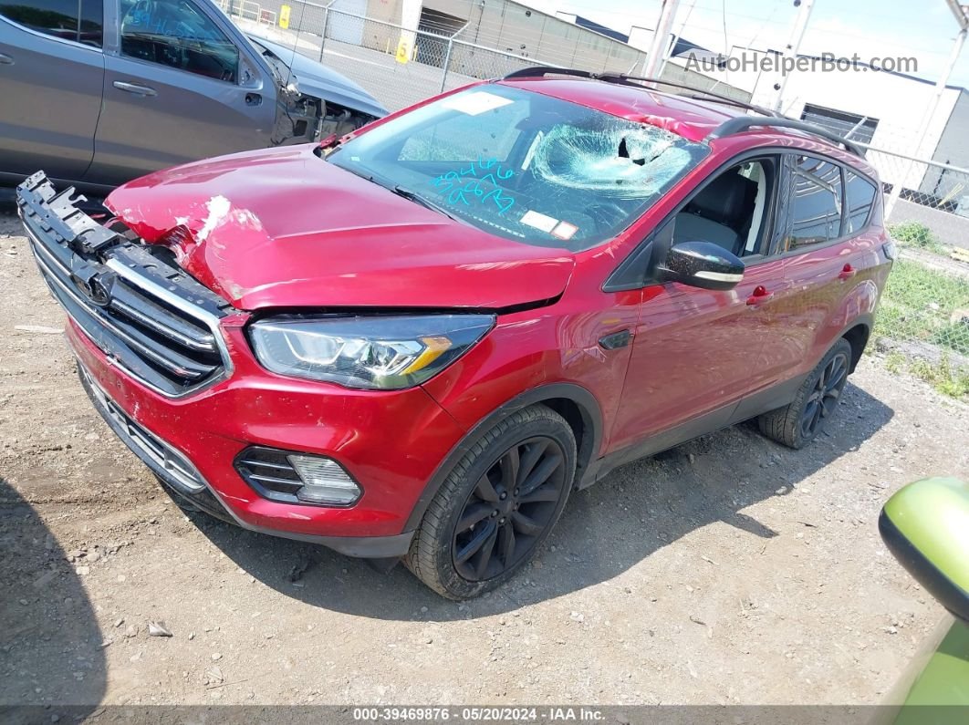 2017 Ford Escape Titanium Red vin: 1FMCU9J90HUD03086