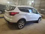 2019 Ford Escape Titanium White vin: 1FMCU9J90KUA56725