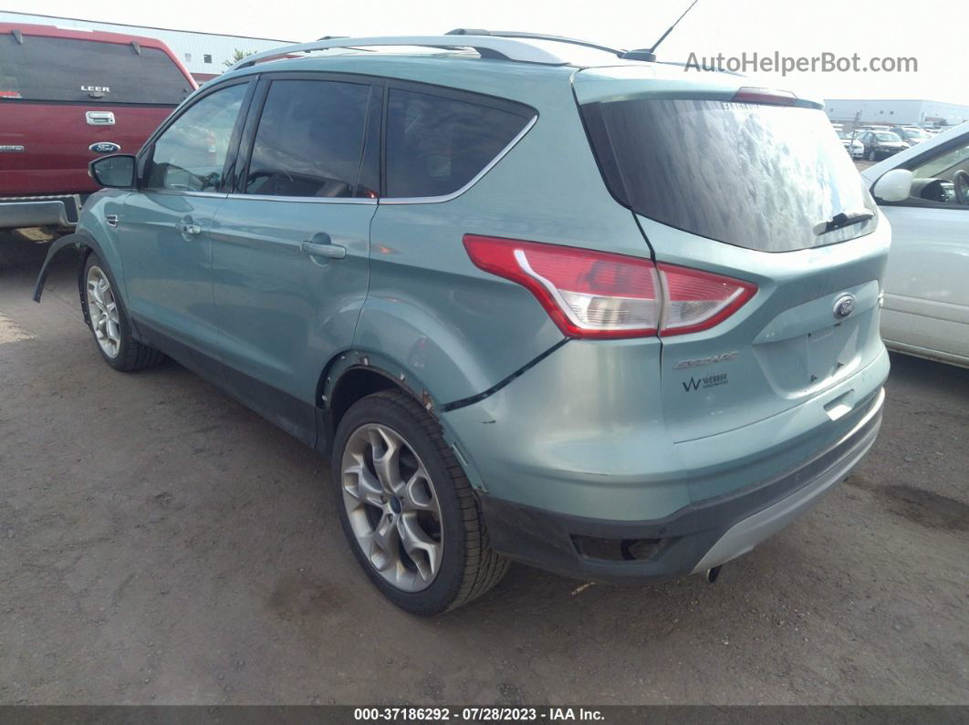 2013 Ford Escape Titanium Teal vin: 1FMCU9J91DUA01428