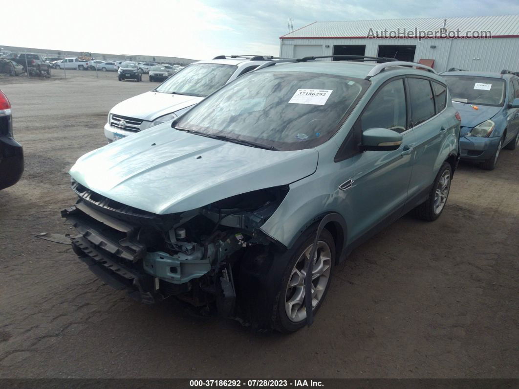 2013 Ford Escape Titanium Teal vin: 1FMCU9J91DUA01428