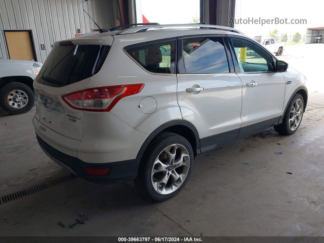 2014 Ford Escape Titanium Белый vin: 1FMCU9J91EUA44121