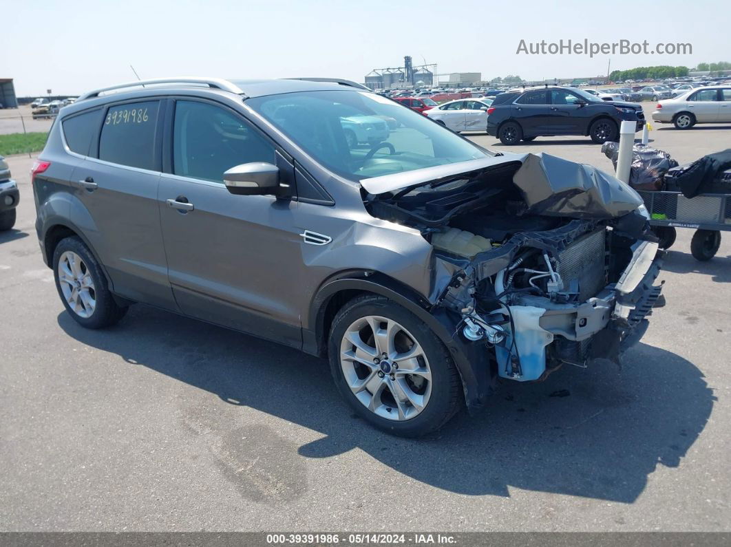 2014 Ford Escape Titanium Gray vin: 1FMCU9J91EUA54566