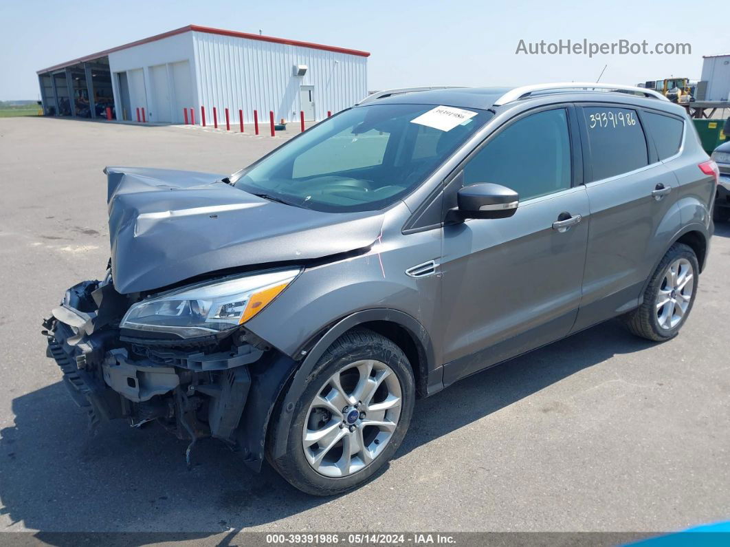 2014 Ford Escape Titanium Gray vin: 1FMCU9J91EUA54566