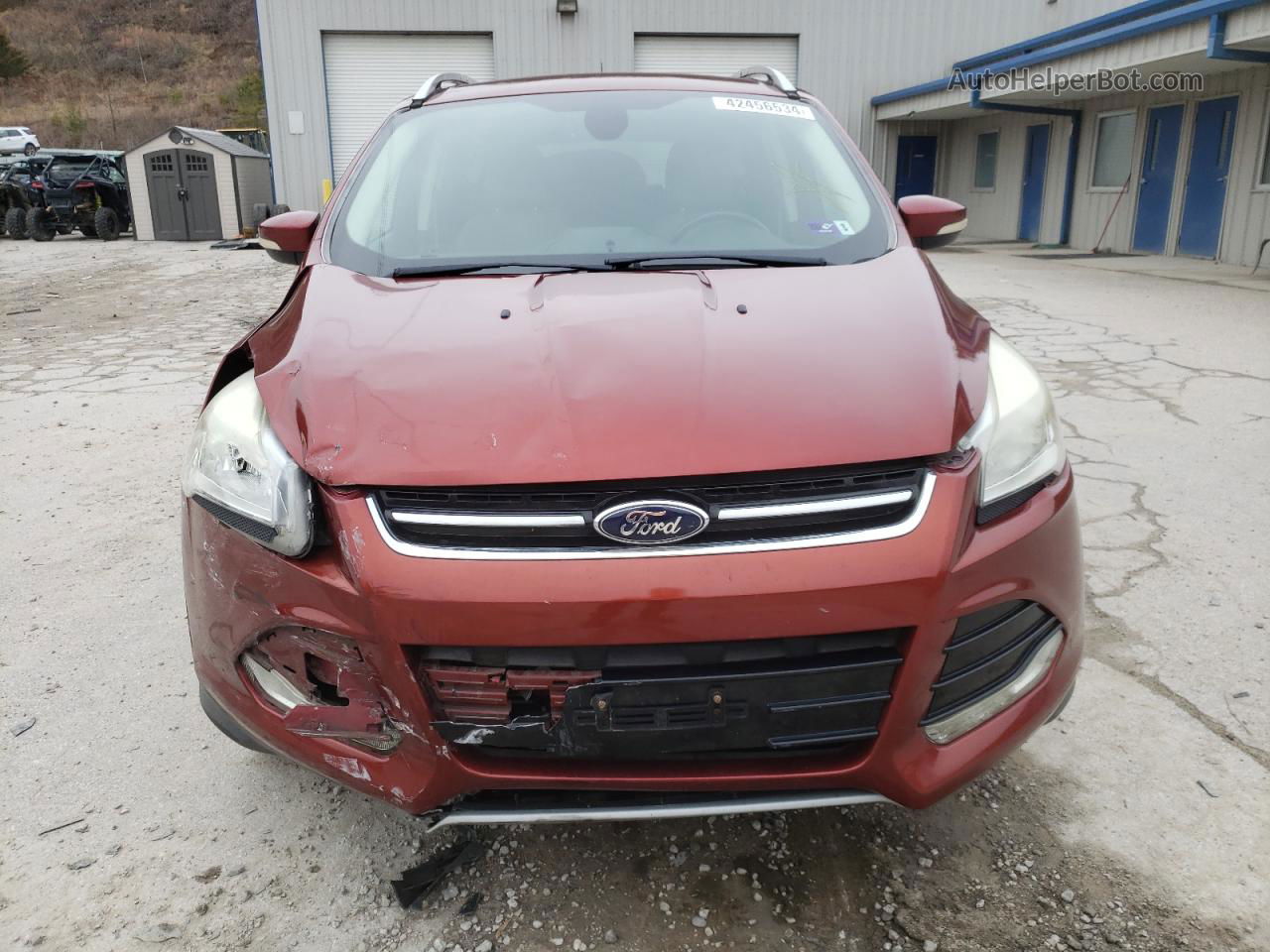 2014 Ford Escape Titanium Бордовый vin: 1FMCU9J91EUB96058