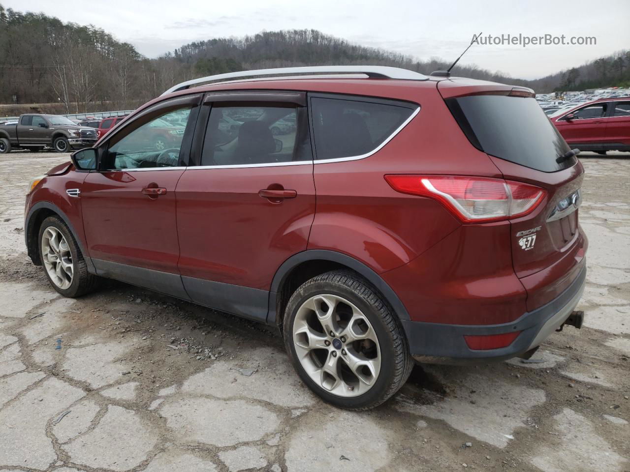 2014 Ford Escape Titanium Бордовый vin: 1FMCU9J91EUB96058