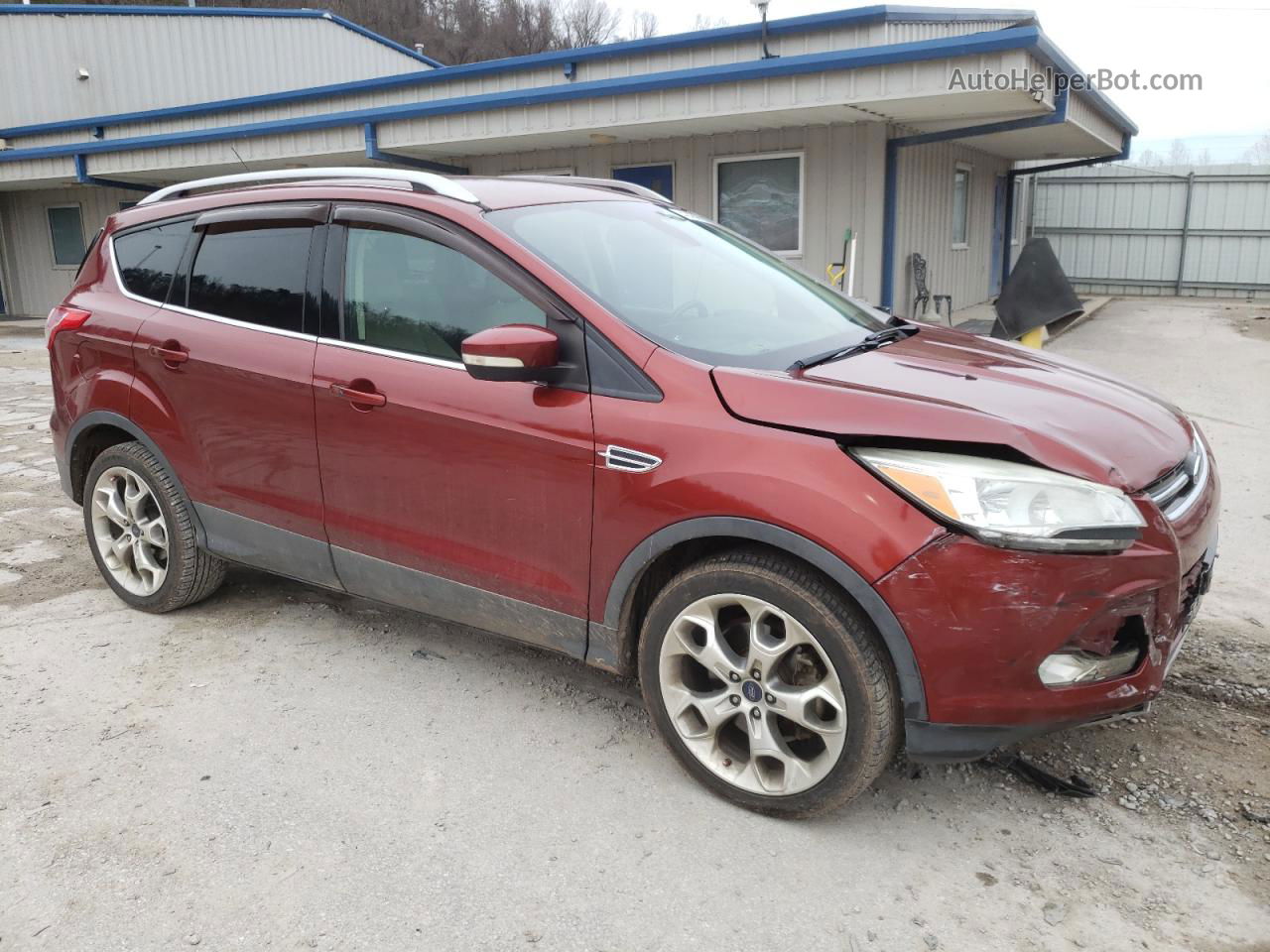 2014 Ford Escape Titanium Burgundy vin: 1FMCU9J91EUB96058