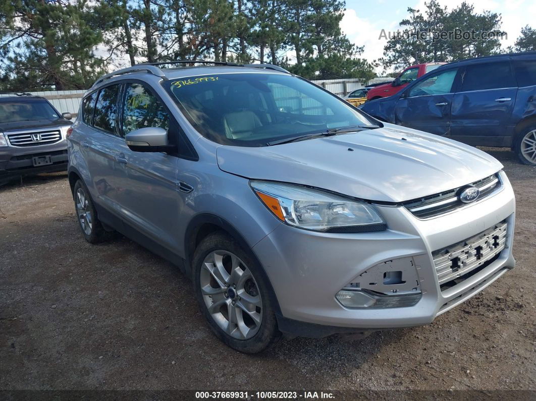 2014 Ford Escape Titanium Серебряный vin: 1FMCU9J91EUC71650