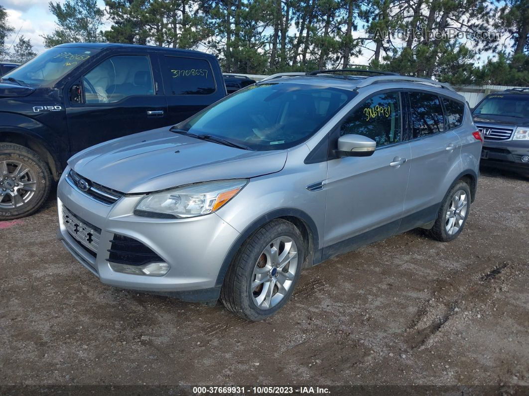 2014 Ford Escape Titanium Серебряный vin: 1FMCU9J91EUC71650