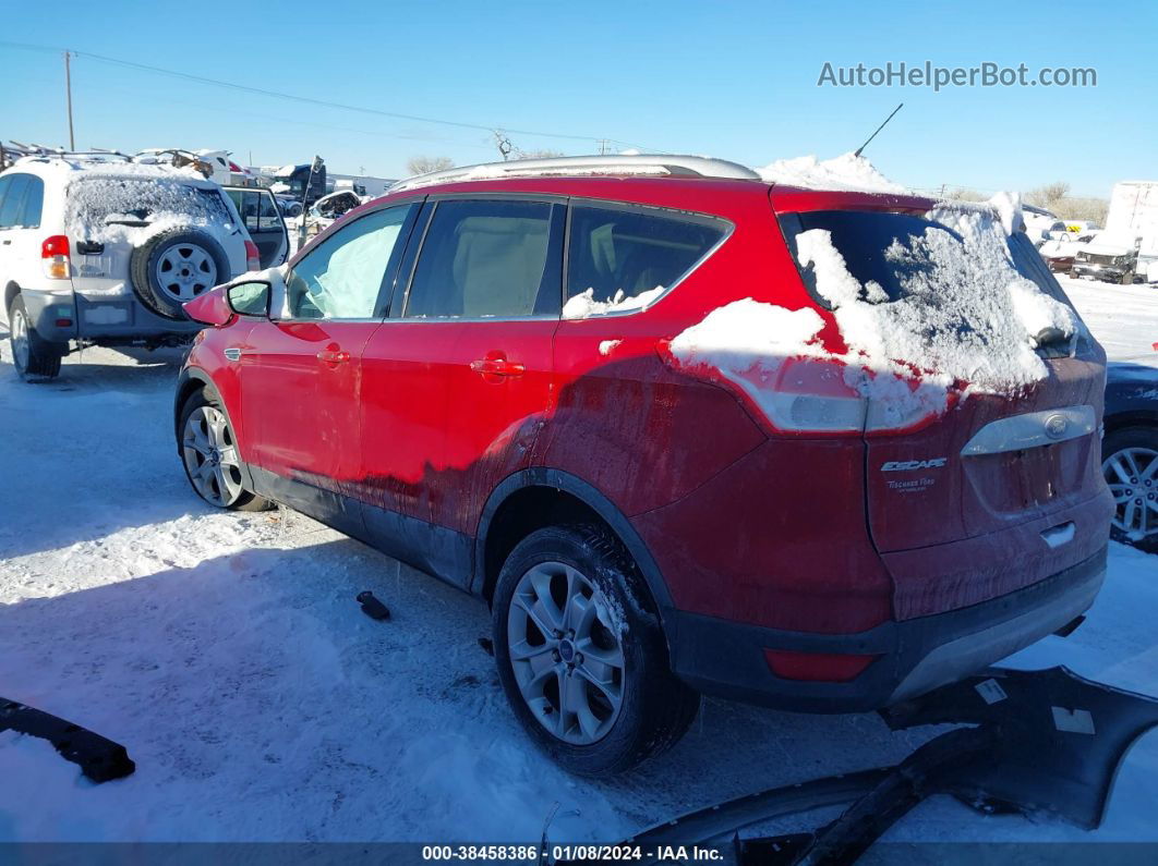 2014 Ford Escape Titanium Red vin: 1FMCU9J91EUD19034