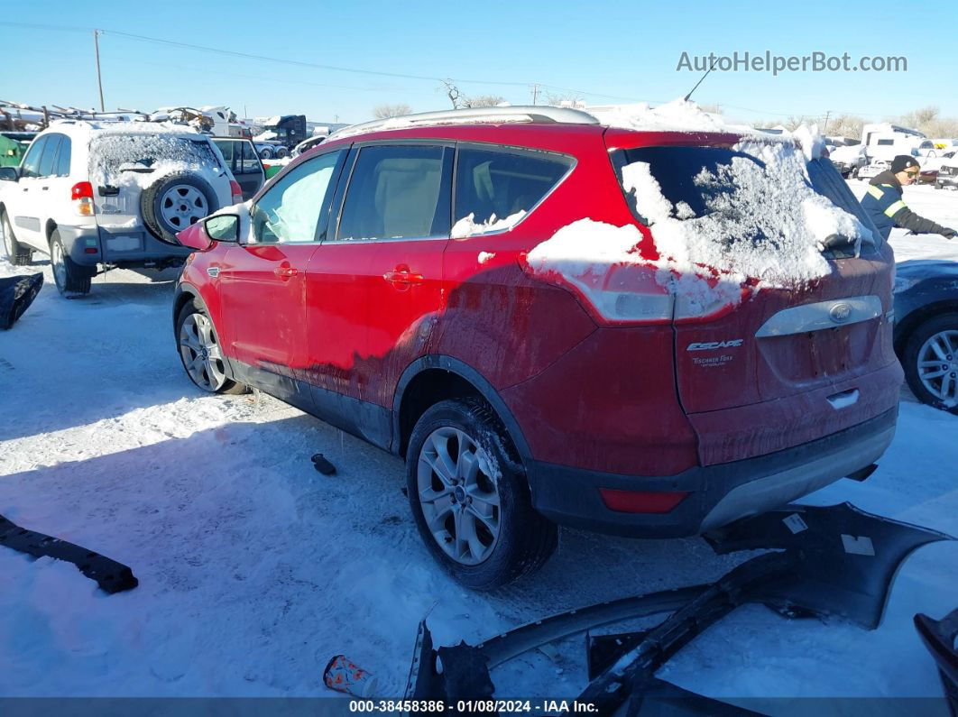 2014 Ford Escape Titanium Red vin: 1FMCU9J91EUD19034