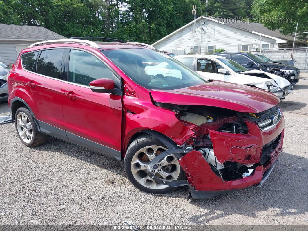 2015 Ford Escape Titanium Red vin: 1FMCU9J91FUC02569