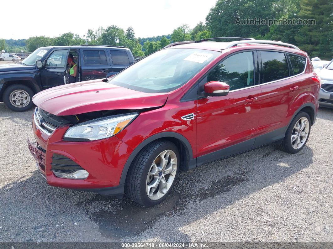 2015 Ford Escape Titanium Red vin: 1FMCU9J91FUC02569