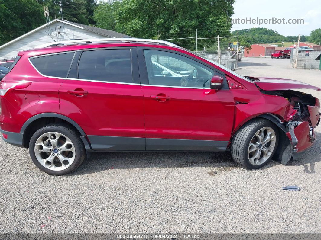 2015 Ford Escape Titanium Red vin: 1FMCU9J91FUC02569