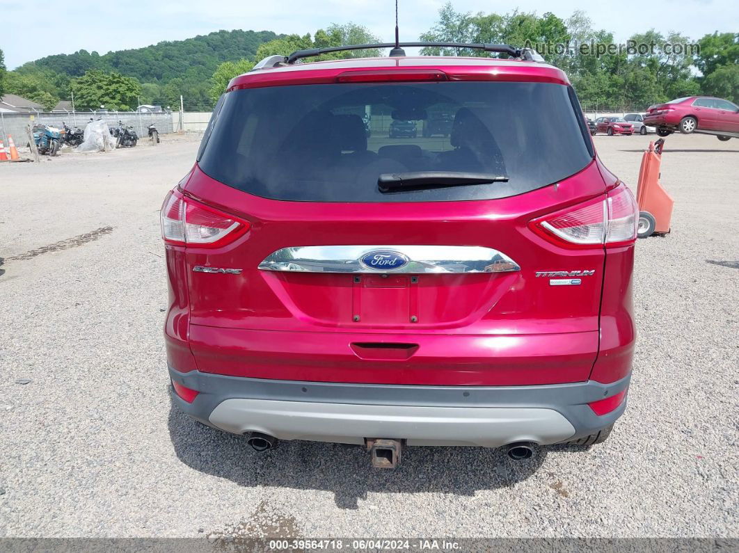 2015 Ford Escape Titanium Red vin: 1FMCU9J91FUC02569