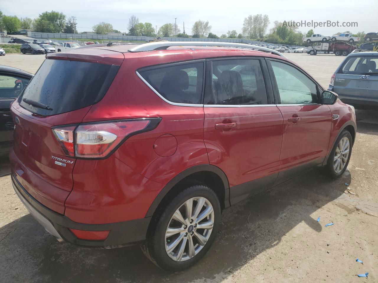 2017 Ford Escape Titanium Red vin: 1FMCU9J91HUE94825