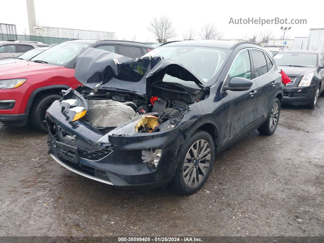 2021 Ford Escape Titanium Синий vin: 1FMCU9J91MUA79207