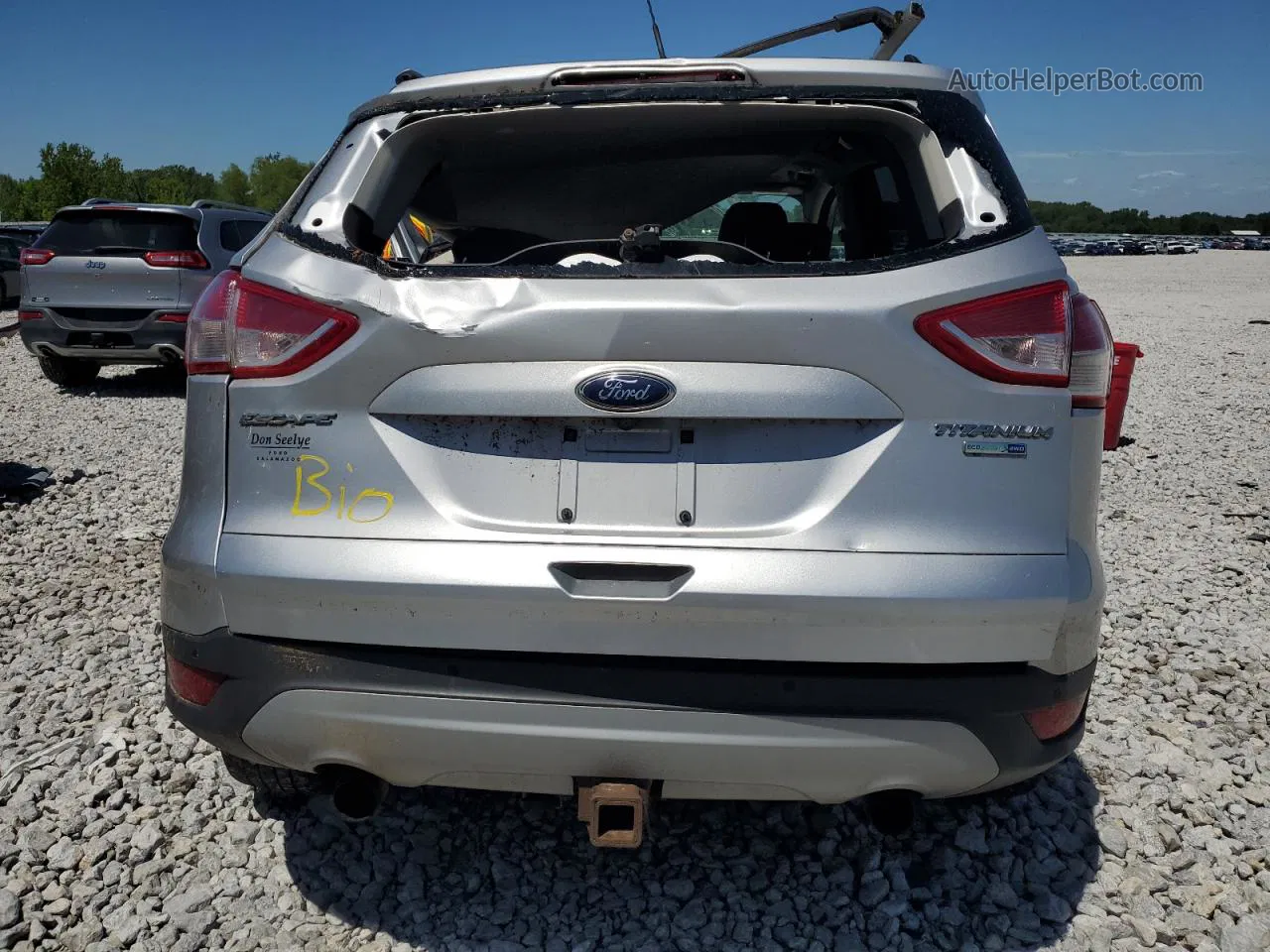 2013 Ford Escape Titanium Silver vin: 1FMCU9J92DUB81549