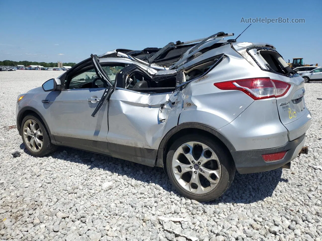 2013 Ford Escape Titanium Silver vin: 1FMCU9J92DUB81549